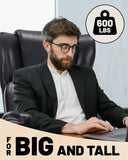 Executive Desk Chair with Thigh Exerciser, Big and Tall Office Chair-Adjustable Lumbar Support for T3697P339130