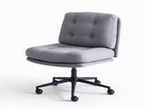 Criss Cross Leg Gaming Office Chair, Height Adjustable & Rocking Function, 360&deg Swivel, Dual Use 75017806