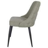 Light Grey Tufted Dining Chair B062P153840