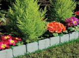 Garden Edging Border,Imitation Stone Effect Garden Lawn Border,No Dig Flexible Lawn Edging and 47065926