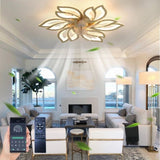 25.5In Ceiling Fan Titanium Gold with Light, Remote Control 3-Colour Temperature, 6-Speed Fanlight W1962P290691