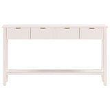 ZUN U_STYLE Contemporary High-Quality Entryway Console Table with 4 Spacious Drawersm,1 Practical Bottom N711P218638K