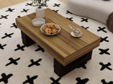 42 Inch Wood Rectangular Coffee Table, All MDF Farmhouse Accent Center Low Cocktail Tea Table with W1120P330143