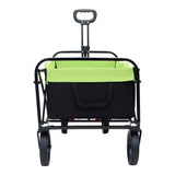 150L Collapsible Wagon Cart Foldable, Utility Garden Wagon with 360lbs Weight Capacity, Heavy Duty W321P269221