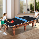 8ft Black Mid-Size Ping Pong Conversion Top Foldable & Portable Table Tennis Table Top for Indoor 24561419
