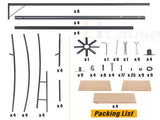 Patio Gazebo 10'x10', Outdoor Duty Party Tent Shelter With Double Roofs, Oxford Fabric Mosquito 17004464