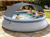 94.5 x 55.5 Large Capacity Outdoor Inflatable with Sunshade Tent, TearResistant PVC BlowUp 94890103