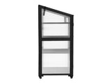 TOPMAX 62inch Height Wood Large Greenhouse Balcony Portable Cold Frame with Wheels and Adjustable WF297923AAB