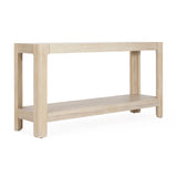 Mirod Modern Farmhouse Console Table,Elegant Minimalist Design with Premium Wood Veneer and Rounded N760P281362N