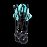 ZUN 440lbs Collapsible Foldable Wagon Cart with strapping system ,Beach Wagon Utility Cart Utility Wagon W2932P234997