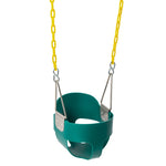 ZUN EVA+ Iron Swing + Hanging basket swing combination Green Baby Swing 82384570