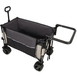 Multi-Functional Push-Pull Folding Wagon Cart with Rotating Handle & 360&deg All-Terrain Wheels W2932P289381
