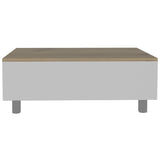 ZUN Tilton Rectangle Lift Top Coffee Table White Oak B06280628