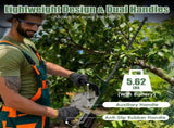 Cordless Grass Trimmer with 20000 RPM Motor, 2600mAh Battery, Dual-Action Steel Blade Hedge 05504013