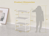 4 layer storage shelf white 83440110