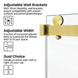 60*66" Frameless Double Sliding Shower Door, Double Shower Door, 3/8 SGCC Tempered Glass, T3177P320585