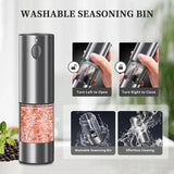 2PCS electric salt and pepper grinder set - battery-powered spice grinder, adjustable for 02435476