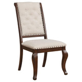 Cream and Antique Java Tufted Back Dining Chair B062P153690