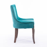 ZUN Furniture,Ultra Side Dining Chair,Thickened fabric chairs with neutrally toned solid wood legs, 27653733