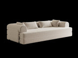 78.7-Inch Convertible Sleeper Sofa Bed with Cylindrical Pillow, Chenille Folding Mattress Couch with W834P380494