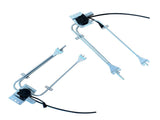 Front Left & Right Power Window Regulators w/ Motor Fit for Freightliner Cascadia Bolt On Electric 31336969