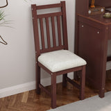 Vintage 40'' Home Executive Desk and Upholstered Chair Set with Bookshelf, Computer Desk with Four N733P272894P