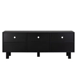 ZUN TV stand,TV cabinet,American country style TV lockers,The toughened glass door panel,Metal W679P163723
