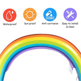 Inflatable rainbow spray water park toy 88104901