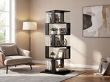 360&deg Rotating Bookshelf with Acrylic Plate, 5-Tier Tall, Floor Rack Simple Bookcase, Modern W409P167481