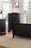 ZUN Elegant Bedroom 1pc Chest Of Drawers Black Color Drawers Tall Chest Plywood Furniture B011P238911