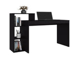 Venetie Desk, 3 Shelves, Black Wengeu B097P474293