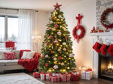 7.5ft Pre-lit Artificial Pencil Christmas Tree with 1000 Branch Tips & 350 Lights, Remote Control, 67069971