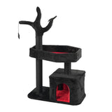 44.5" Heavy Duty Gothic Cat Tree Large Cat Tower Cat Tree Indoor Cats Spacious Cat Condo Coffin 07409591