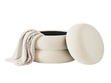 Boucle Cloud Storage Ottoman, Cream 44941364