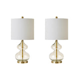 Ellipse Curved Glass Table Lamp, Set of 2 B03594969