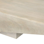 ZUN Modern White Washed Solid Wood Coffee Table B024P156854