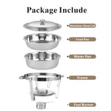 Round Buffet Catering Dish For Home and Outdoor 4 Packs W1612124776