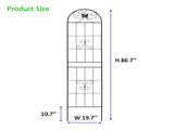 4 Pack Metal Garden Trellis 86.7" x 19.7" Rustproof Trellis for Climbing Plants Outdoor Flower W1586P268039