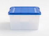 46 Qt. Plastic Storage Bins with Sealed Lids, Clear Gasket Box, Airtight Containers 29170649