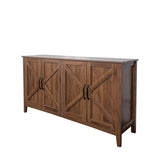 Cabinet with 4 Doors and 4 open shelgves,Freestanding Sideboard Storage Entryway Floor W331P266133