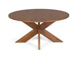 Round Dining Table Modern Farmhouse Kitchen Table, Cherry N779P266070C