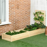 ZUN Wooden Planter、Flower shelf,Wood Planter Box 06109678