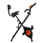 ZUN Home Folding Exercise Bike Black 91354164