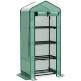 4 Tier Mini Small Greenhouse Green 17404091