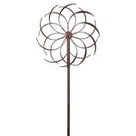 ZUN 79" High Wind Spinners Outdoor, Wind Sculpture with Metal Stake, 360 Degrees Windmill for Yard, W2181P195994