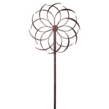 ZUN 79" High Wind Spinners Outdoor, Wind Sculpture with Metal Stake, 360 Degrees Windmill for Yard, W2181P195994