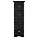 Tall Storage Cabinet with Doors and 4 Shelves for Living Room, Kitchen, Office, Bedroom, Bathroom, W1693111250