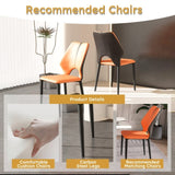 Dining Chairs Set of 2, Modern Design Home Chairs, PU Leather Metal Dining Chairs for Kitchen Dining W2700P236070