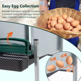 4-Hole Chicken Nest, With Legs And Cover to Protect Eggs,Green W1422P292941