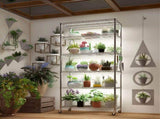 Heavy Duty Shelves 78.74" H Wire Shelving Unit with Wheels 1200LBS NSF Metal Shelves for 28342358